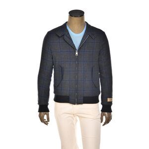Carlo Barbera Beto Double Windowpane Cashmere Jacket